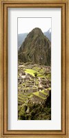 High angle view of an archaeological site, Machu Picchu, Cusco Region, Peru Fine Art Print