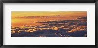 Sunset above the clouds, Hawaii, USA Fine Art Print