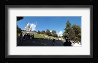 Tourists at basilica, Basilique Du Sacre Coeur, Paris, Ile-de-France, France Fine Art Print