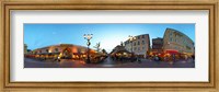 Street with buildings at dusk, Nice, Alpes-Maritimes, Provence-Alpes-Cote d'Azur, France Fine Art Print