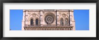 Architectural detail of a cathedral, Notre Dame de Paris, Paris, Ile-de-France, France Fine Art Print