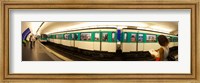 360 degree view of a metro train, Paris, Ile-de-France, France Fine Art Print