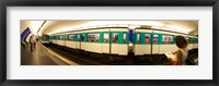 360 degree view of a metro train, Paris, Ile-de-France, France Fine Art Print