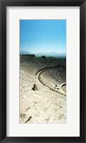 Ancient theatre in the ruins of Hierapolis, Pamukkale,Turkey (vertical) Fine Art Print