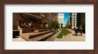 People on the street in a city, High Line, Chelsea, Manhattan, New York City, New York State, USA Fine Art Print