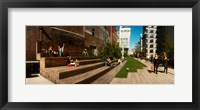 People on the street in a city, High Line, Chelsea, Manhattan, New York City, New York State, USA Fine Art Print