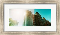 Low angle view of buildings from the High Line in Chelsea, New York City, New York State, USA Fine Art Print