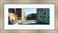 Surrounding streets and buildings from the High Line in Chelsea, New York City, New York State, USA Fine Art Print