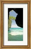 Cliffside cave at Xtabi Hotel, Negril, Westmoreland, Jamaica Fine Art Print