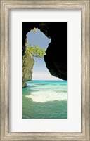 Cliffside cave at Xtabi Hotel, Negril, Westmoreland, Jamaica Fine Art Print