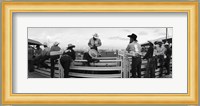 Cowboys at rodeo, Pecos, Texas, USA Fine Art Print