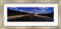 Highway passing through landscape, New Mexico, USA Fine Art Print