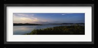 Lake Travis at dusk, Austin, Texas Framed Print