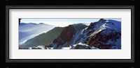 Snowcapped mountain range, The Cobbler (Ben Arthur), Arrochar, Argyll And Bute, Scotland Fine Art Print