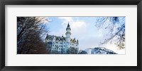 Low angle view of the Neuschwanstein Castle in winter, Bavaria, Germany Fine Art Print