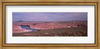 Dam on a lake, Glen Canyon Dam, Lake Powell, Utah/Arizona, USA Fine Art Print