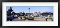 Street lamps with Parliament Building in the background, Victoria, British Columbia, Canada Fine Art Print