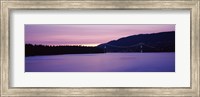 Lions Gate Bridge at dusk, Vancouver, British Columbia, Canada Fine Art Print