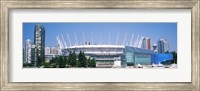 Stadium at the waterfront, BC Place Stadium, Vancouver, British Columbia, Canada Fine Art Print