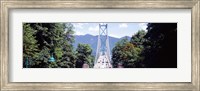 Lions Gate Suspension Bridge, Vancouver, British Columbia, Canada Fine Art Print