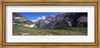 Mountains on a landscape, US Glacier National Park, Montana, USA Fine Art Print