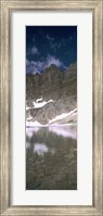 Reflections on lake at US Glacier National Park, Montana Fine Art Print