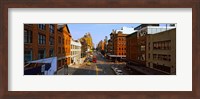 Buildings along a road in a city, view from High Line, New York City, New York State, USA Fine Art Print
