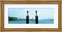 View from the Minne Ha Ha Steamboat, Lake George, New York State, USA Fine Art Print