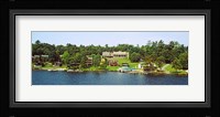 Buildings along Lake George, New York State, USA Fine Art Print