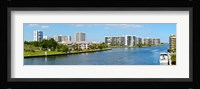 Buildings on Intracoastal Waterway, Hollywood Beach, Hollywood, Florida Fine Art Print