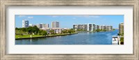 Buildings on Intracoastal Waterway, Hollywood Beach, Hollywood, Florida Fine Art Print