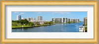 Buildings on Intracoastal Waterway, Hollywood Beach, Hollywood, Florida Fine Art Print