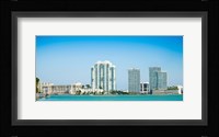 Modern buildings at the waterfront, Miami, Florida, USA 2013 Fine Art Print