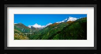 Bridge at Simplon Pass road in autumn, Valais Canton, Switzerland Fine Art Print