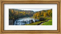 Middle Falls in autumn, Letchworth State Park, New York State Fine Art Print