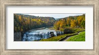 Middle Falls in autumn, Letchworth State Park, New York State Fine Art Print