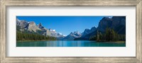 Maligne Lake with Canadian Rockies in the background, Jasper National Park, Alberta, Canada Fine Art Print