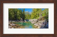 McDonald Creek along Going-to-the-Sun Road at US Glacier National Park, Montana, USA Fine Art Print