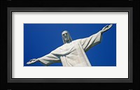 Low angle view of the Christ The Redeemer, Corcovado, Rio De Janeiro, Brazil Fine Art Print