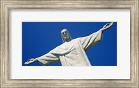 Low angle view of the Christ The Redeemer, Corcovado, Rio De Janeiro, Brazil Fine Art Print