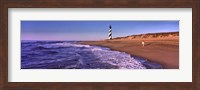 Lighthouse on the beach, Cape Hatteras, North Carolina, USA Fine Art Print