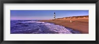 Lighthouse on the beach, Cape Hatteras, North Carolina, USA Fine Art Print