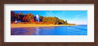 Forty Mile Point Lighthouse on the beach, Michigan, USA Fine Art Print