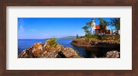 Eagle Harbor Lighthouse at coast, Michigan, USA Fine Art Print