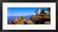 Eagle Harbor Lighthouse at coast, Michigan, USA Fine Art Print
