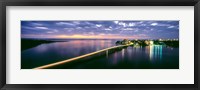 Estero Boulevard at night, Fort Myers Beach, Estero Island, Lee County, Florida, USA Fine Art Print