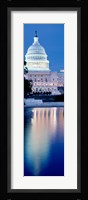 Capitol Building Reflecting in the Water, Washington DC Fine Art Print