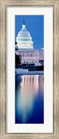 Capitol Building Reflecting in the Water, Washington DC Fine Art Print