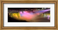 Niagara Falls at night, Niagara River, Niagara County, New York State Fine Art Print