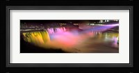 Niagara Falls at night, Niagara River, Niagara County, New York State Fine Art Print